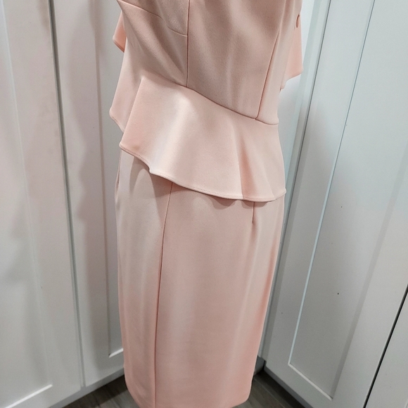 Elegant Peach Ruffle Dress - Picture 5 of 7